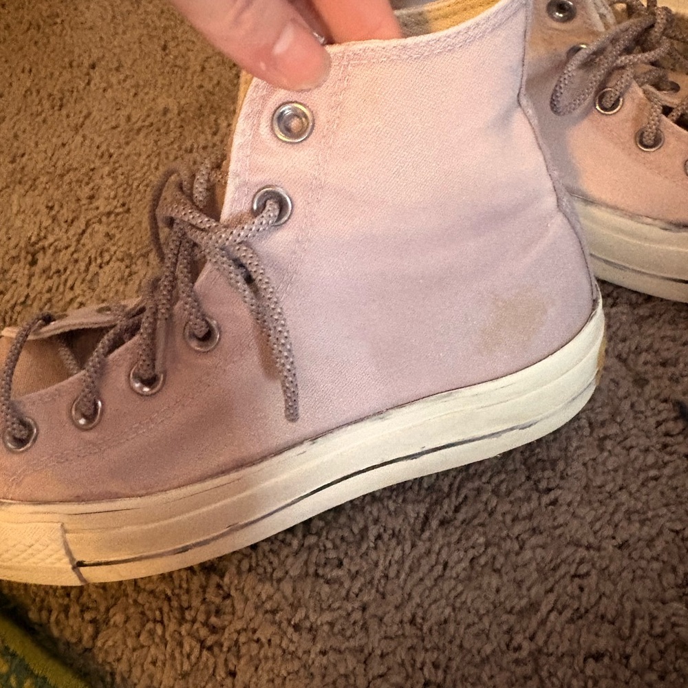 Converse‎ Chuck Taylor All Star High Tops | Women’s 8 | Light Lavender - Picture 6 of 8